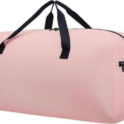 Foldable Duffel Bag 30" / 75L Lightweight Spare Travel Bag with Water Rresistant for Travel-Pink