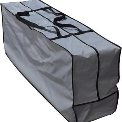 Outdoor Rectangular Cushion/Cover Storage Bag, Protective Zippered Storage Bags with Handles, 50''L x 13''W x 20''H, Grey