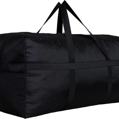 Extra Large Storage Duffle Bag with Zippers and Handles, Big Foldable Duffle Bag for Travel
