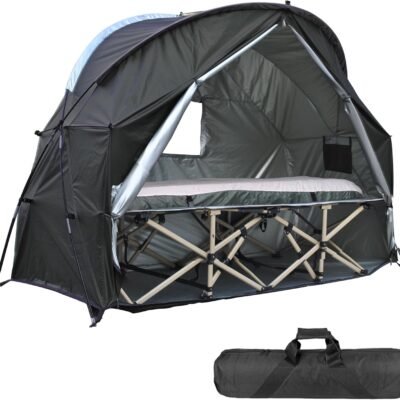 Ultimate Comfort Cot Tent - Portable, Easy Setup, and Versatile for Solo Campers and Outdoor Relaxation, Without Bed