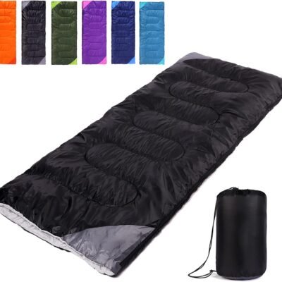 Camping Sleeping Bag for Adults Boys and Girls,Cold and Warm Weather-Summer, Spring, Fall, Lightweight, Waterproof Compact Bag for Camping Gear Equipment, Traveling, and Outdoors
