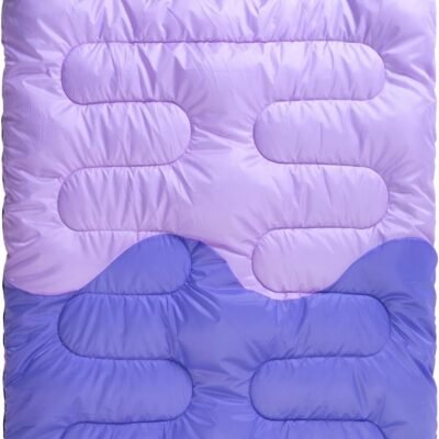 Sleeping Bag - Double Camping Sleeping Bags 2 Person for Adults Kids Boys Girls for Hiking Backpacking - Warm Cold Weather Lightweight Portable with Compression Bag for Indoors Outdoors Activities